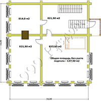 План первого этажа крестьянской избы