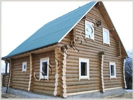 Фотография деревянного дома по проекту Дергаево