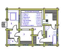 План первого этажа бани VIP