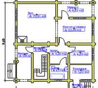 План первого этажа коттеджа Терем