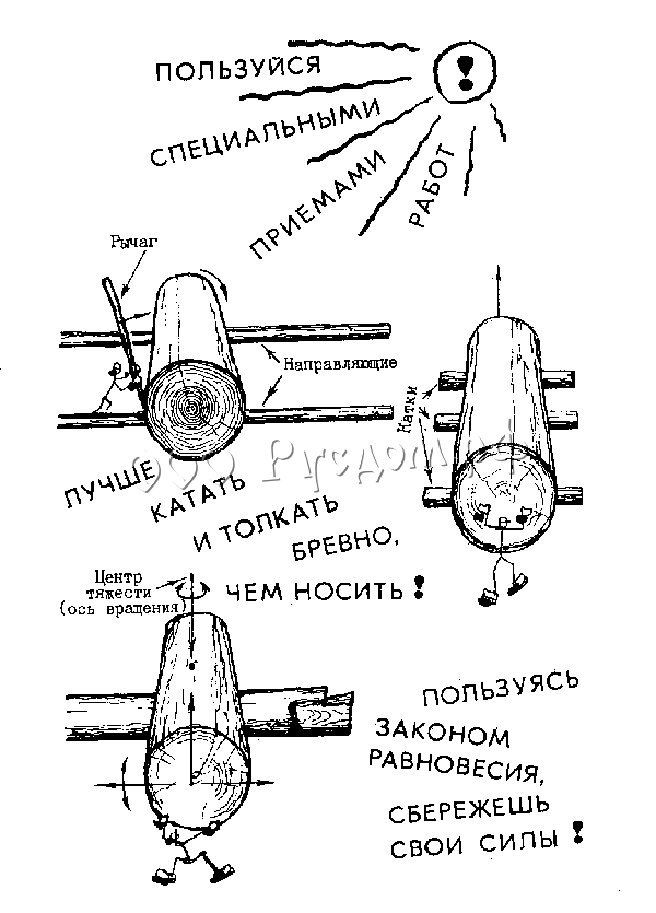 Используйте специальные приёмы работ при строительстве сруба!