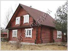 Фотография деревянного дома по проекту Дергаево