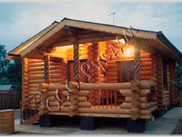 Фотография одноэтажного деревянного дома по проекту Теремок