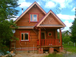Деревянный дом на базе проекта Дачник-2