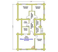 План одноэтажного дома Метелица-1